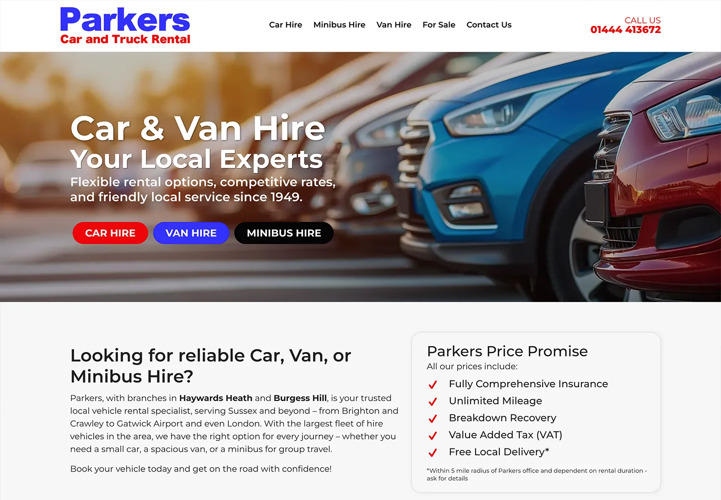 The Parkers website